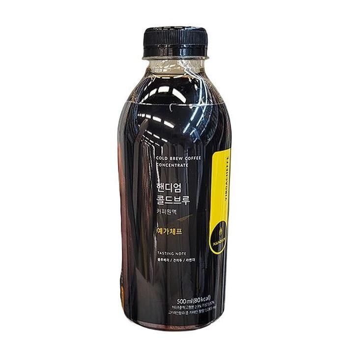[에이알비티] 핸디엄 콜드브루 커피원액 예가체프 500ml x 1개 47635