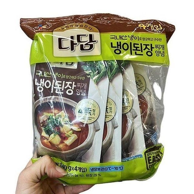 씨제이 다담냉이된장찌개양념 140gx 4 x 2개 b27939