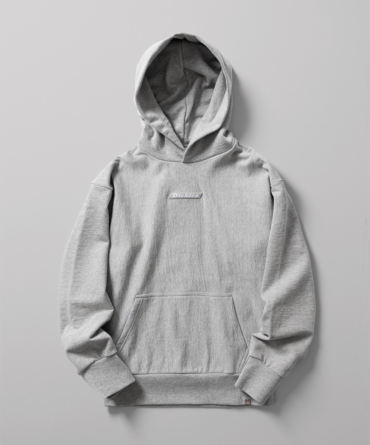 디키즈 루즈핏 배너 로고 후드 Melange Gray 기모 크롭후드티 DIKU242LRHD313MG0 4439862