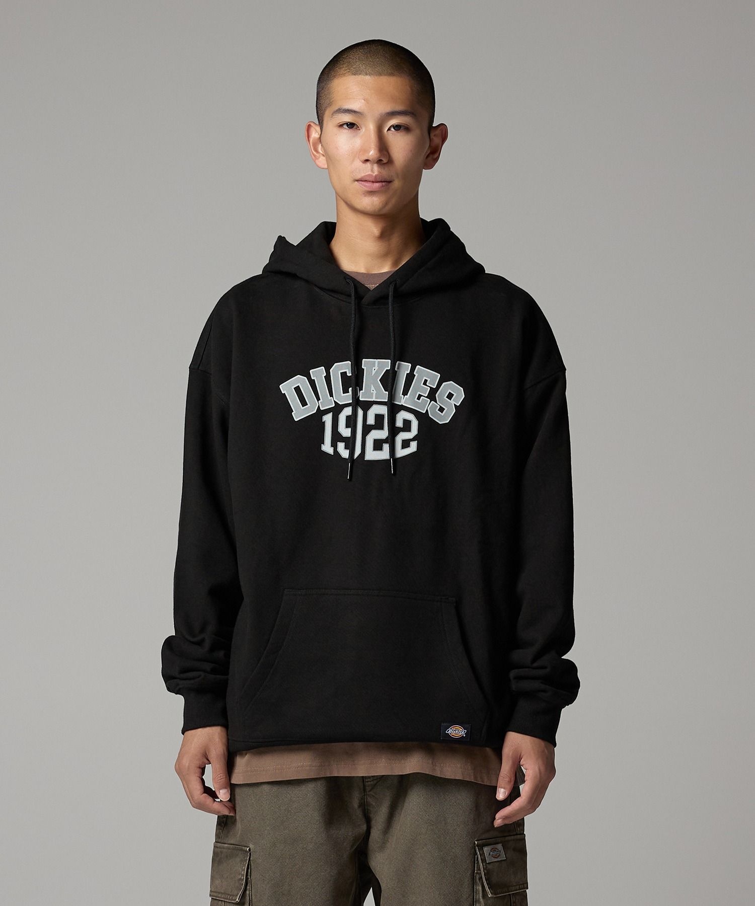 디키즈 아치 폰트 로고 후디 Black 기모 크롭후드티 DIKU252LRHD002BK 5317243