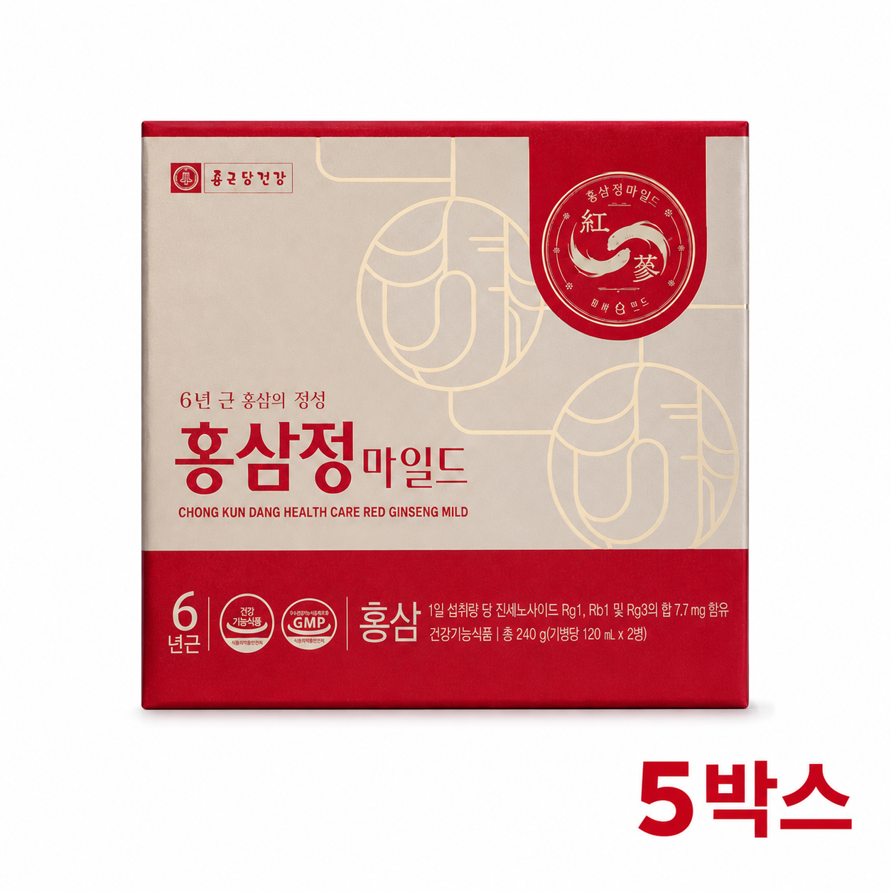 발효홍삼정헬스데이 종근당건강 홍삼정 마일드 240g 2병 x 5세트