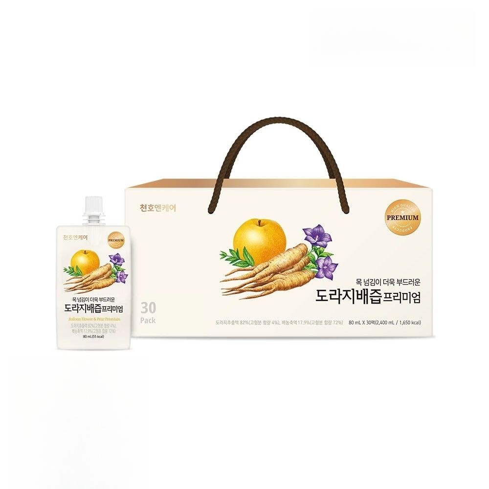 생도라지배즙 천호엔케어 100% 국산 약도라지 프리미엄 80ml 30개입