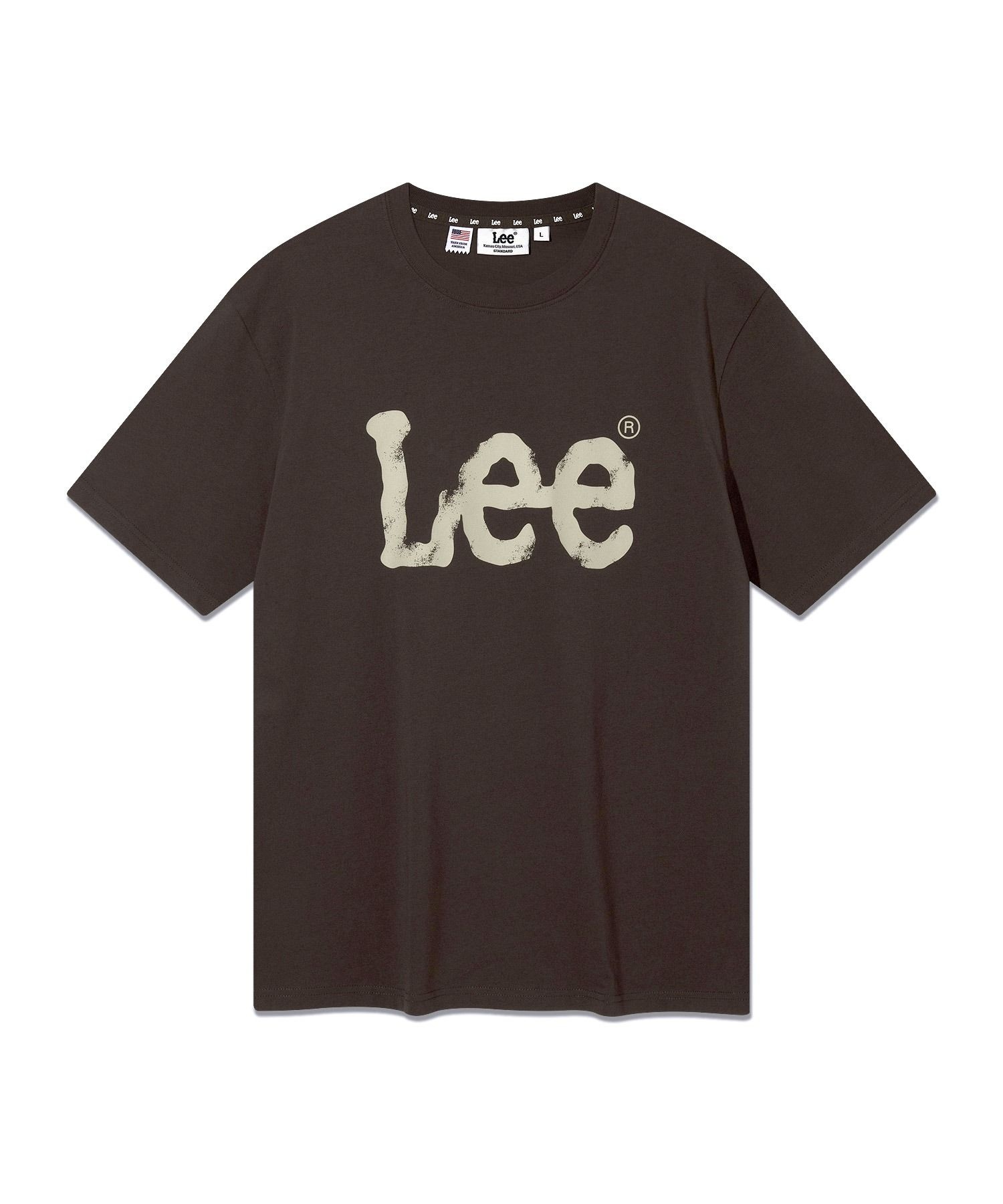 와이시리즈 리 스프레이 로고 반팔 티셔츠 브라운 LE2602ST04BR 6003464