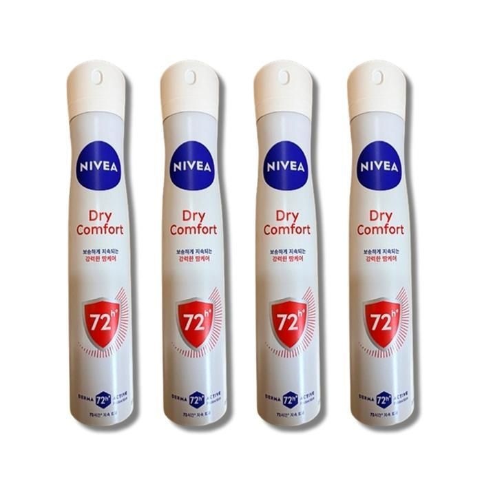 [보리담다] 니베아  스프레이 드라이 콤포트 200ml 4개