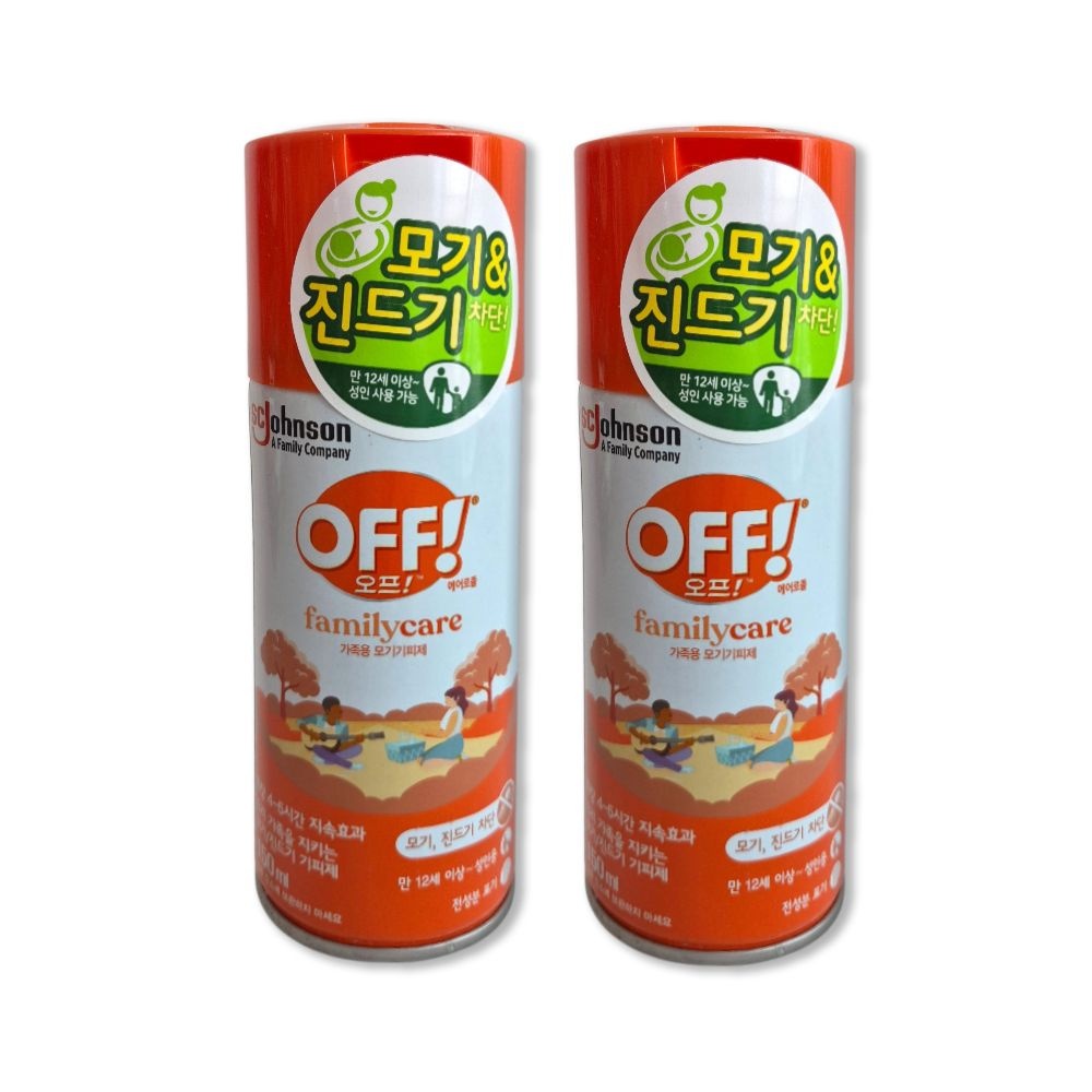 오프 에어로졸 150ml X 2개 모기기피제 가족 모기약
