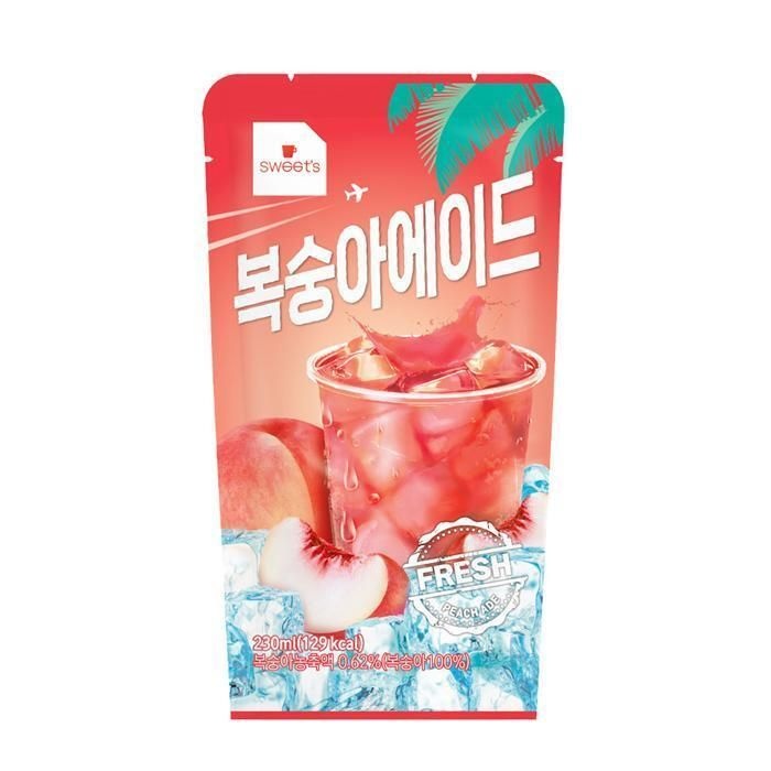 [패션플러스][스위츠]웰그린 스위츠 복숭아 에이드 230ml X 10개 편의점 에이드 (14016194)