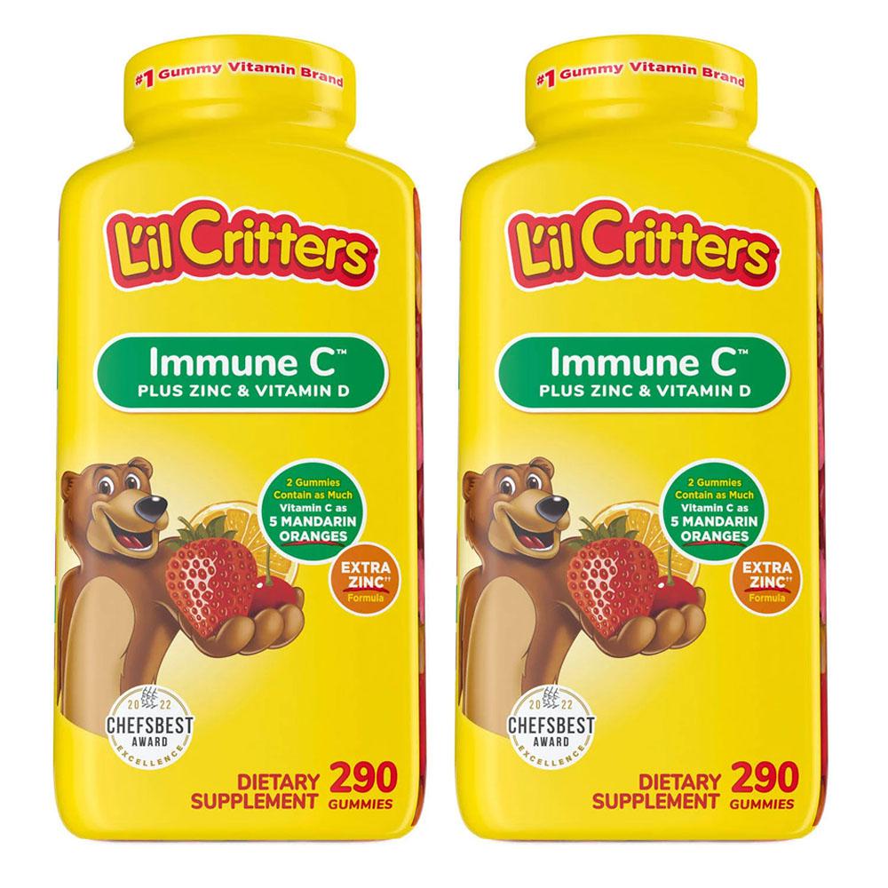 릴크리터스 2개 세트 LIL Critters immune C 비타민 젤리 290정