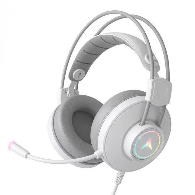 앱코 H58 가상 7.1채널 RGB ENC MIC 게이밍 헤드셋 화이트