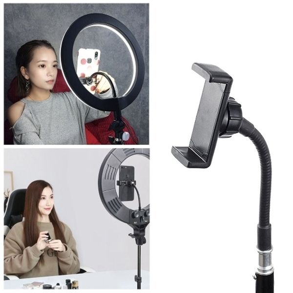핸드폰 스탠드 연결 홀더 마운트 방송 촬영 조명 LED 라이트 장비