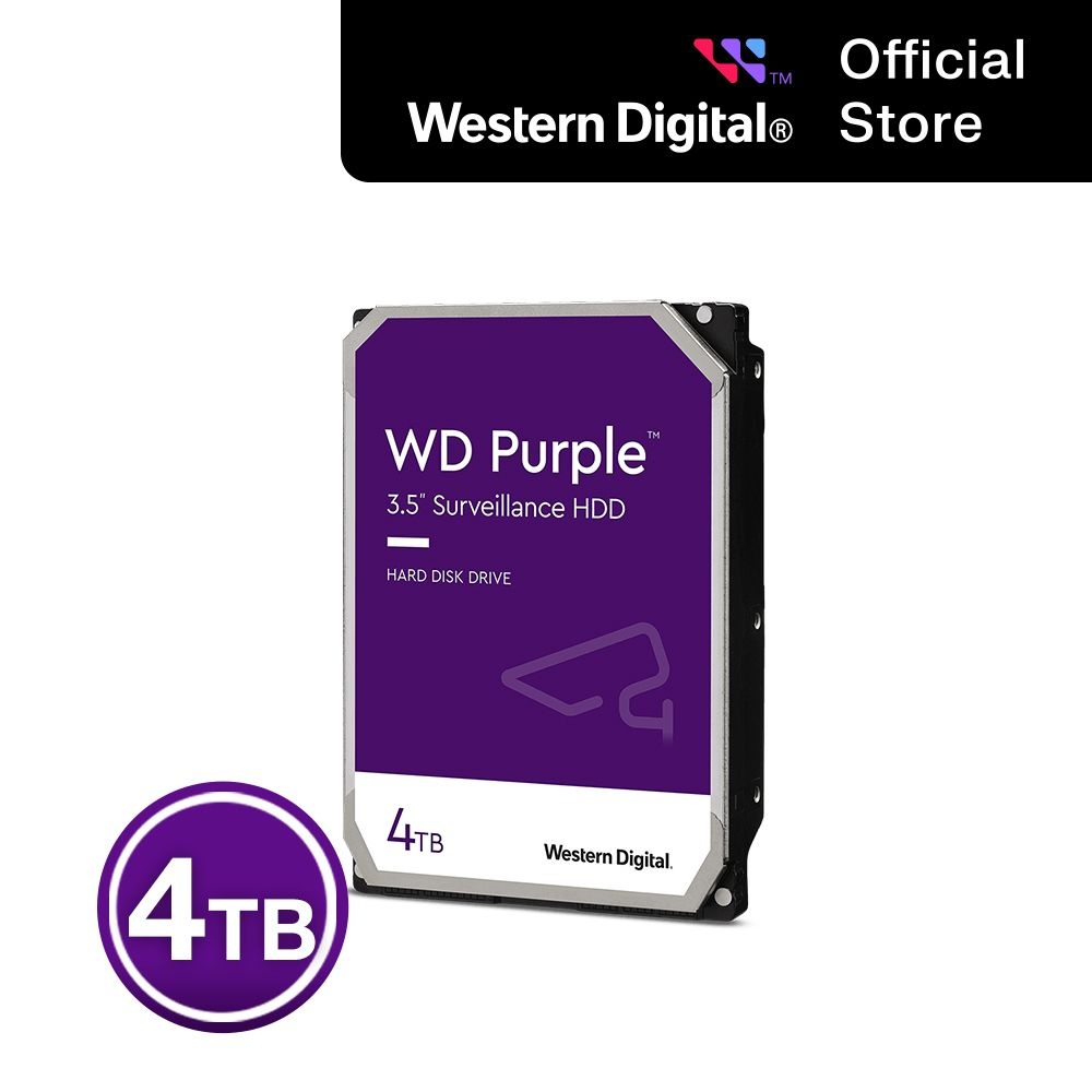 웨스턴디지털 [WD공식스토어/CMR방식] WD PURPLE 4TB HDD WD44PURZ 하드디스크 [우체국택배]