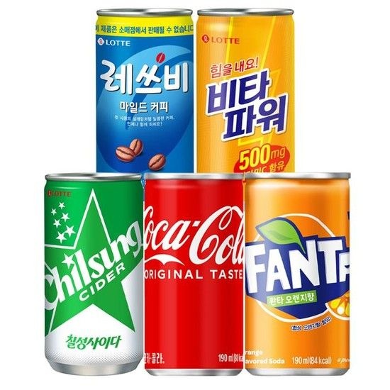칠성사이다 코카콜라 환타 오렌지 비타파워 레쓰비 업소용 총 30캔 (40922393)