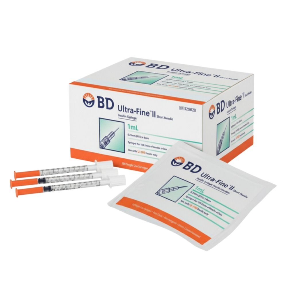 BD 비디 당뇨 인슐린 주사기 울트라파인 1cc 31G 8mm 100개입 328820