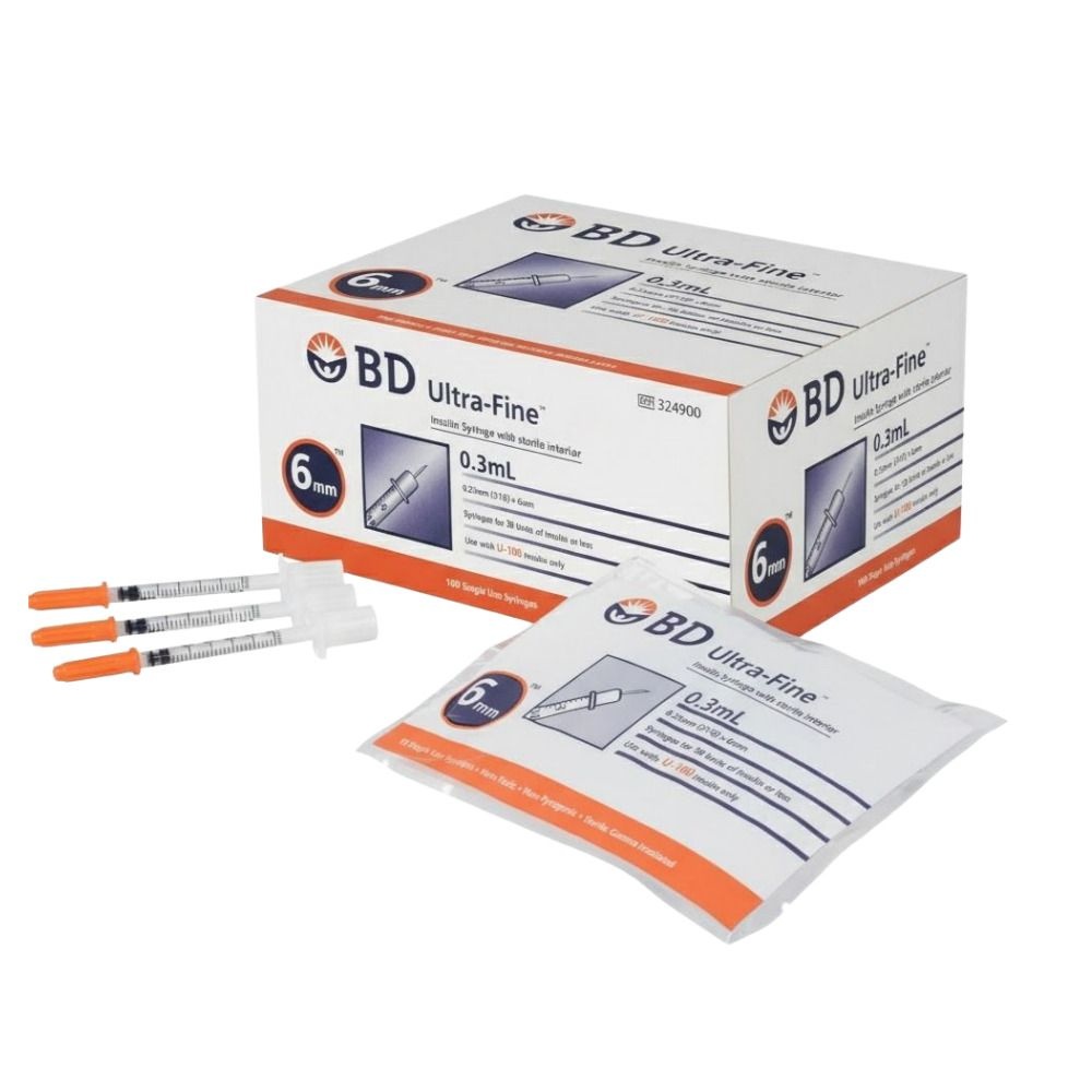 BD 비디 당뇨 인슐린 주사기 울트라파인 0.3cc 31G 6mm 100개입 324900