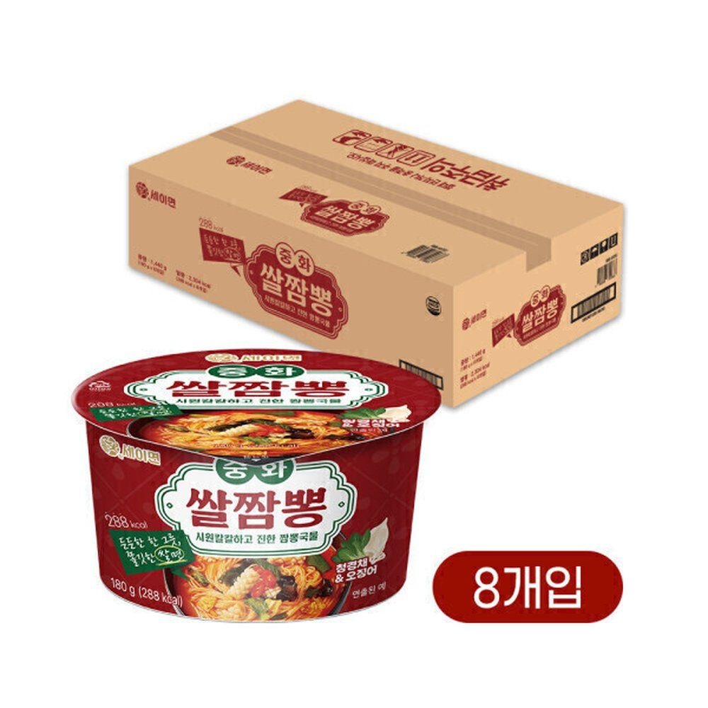 세이면 중화 쌀짬뽕 180g 8개 1박스