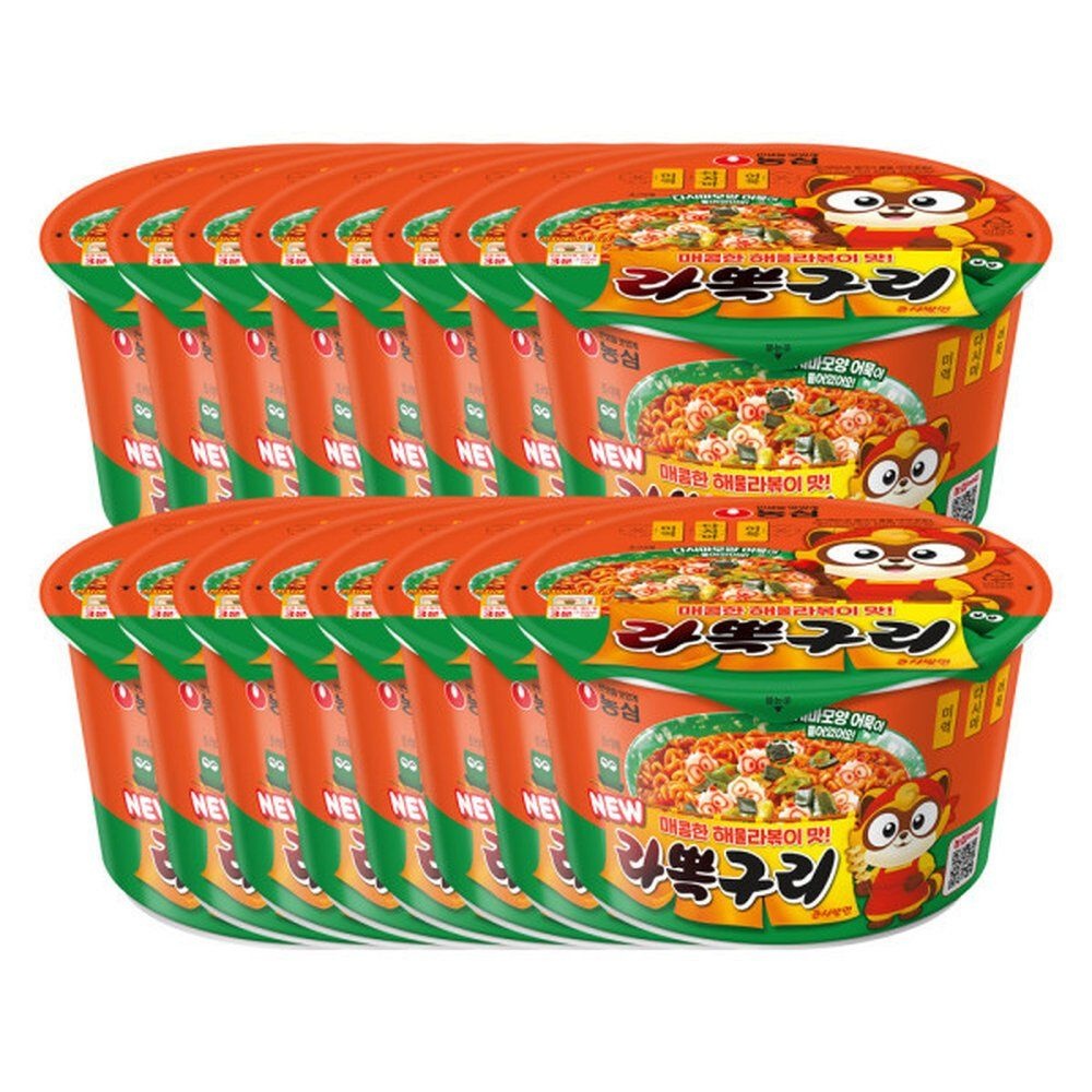 농심 라뽁구리 큰사발면 105g 16개
