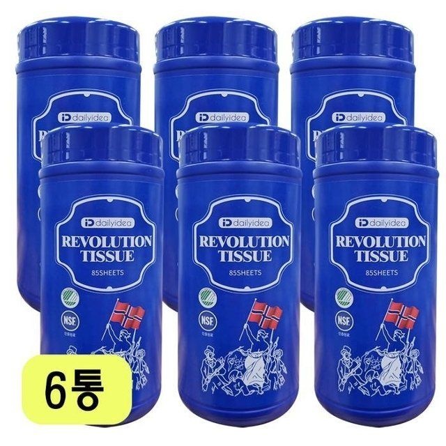 데일리아이디어 레볼루션 혁명티슈 85매 6개 VKS