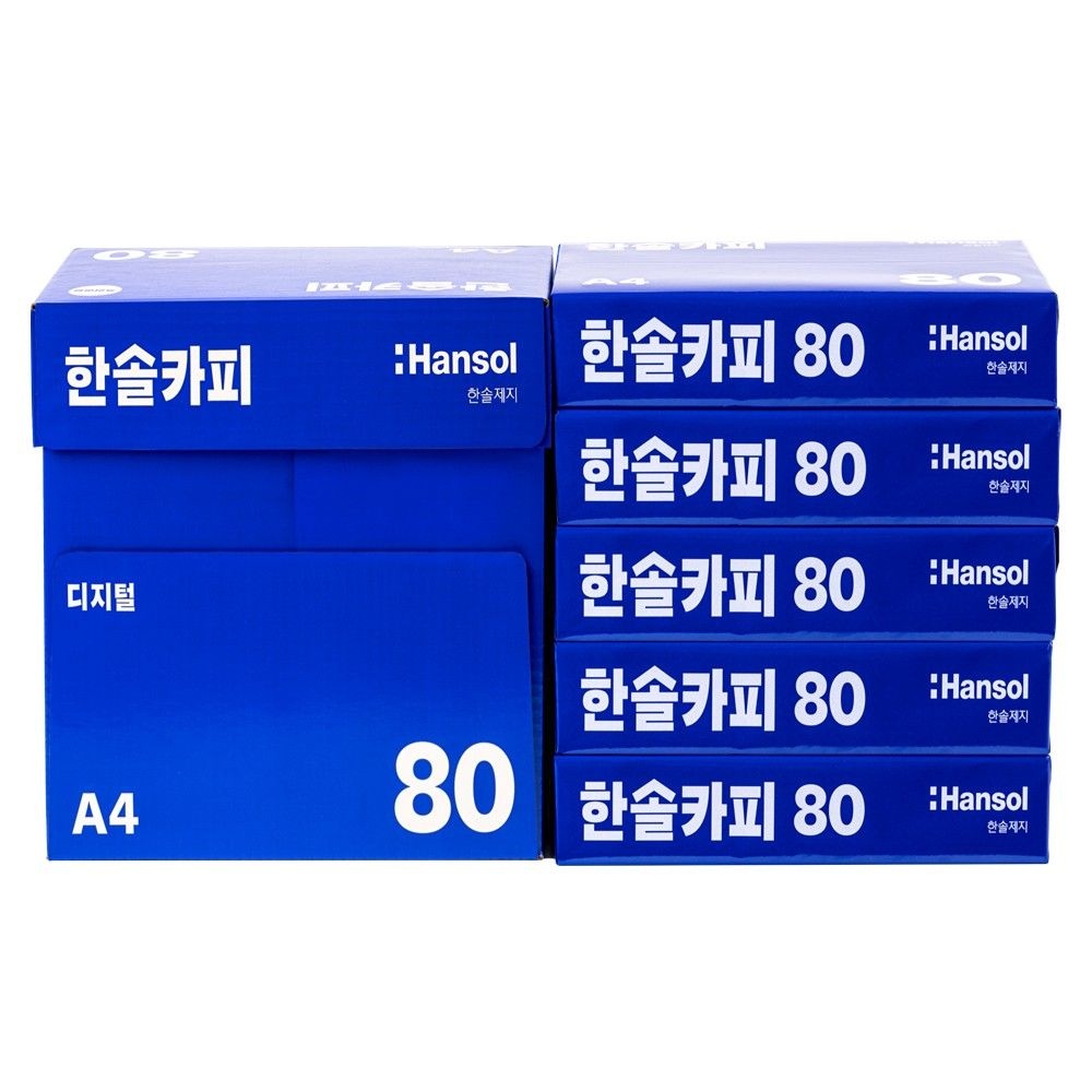 한솔제지 한솔 복사용지A4 80g 2박스(5000매)