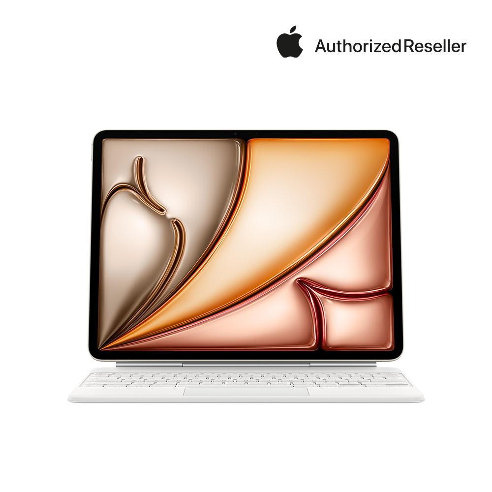Apple 정품 매직 키보드 아이패드 에어 13(M3 모델)용 한국어 화이트 MDFW4KH/A