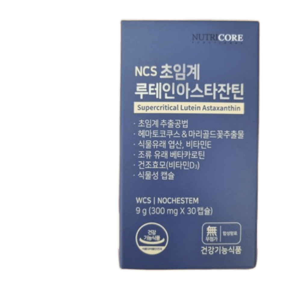 뉴트리코어 초임계 루테인아스타잔틴 30정 1개