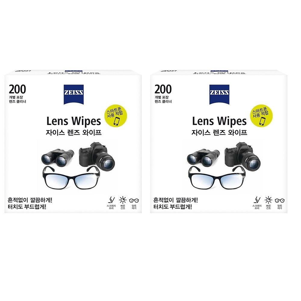 [ZEISS] 자이스 일회용 렌즈클리너 와이프 1000매 /안경닦이 휴대폰 카메라렌즈