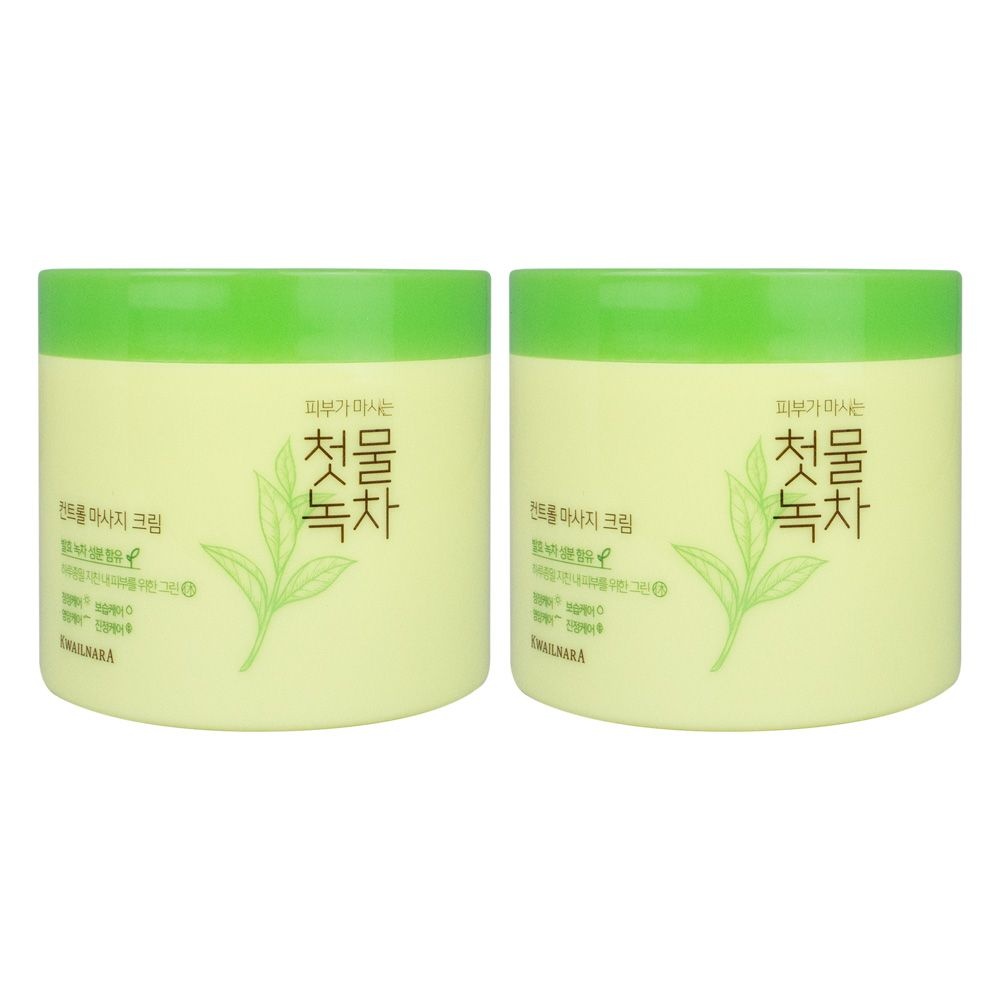 과일나라 첫물녹차 컨트롤 마사지 크림 300g 1+1