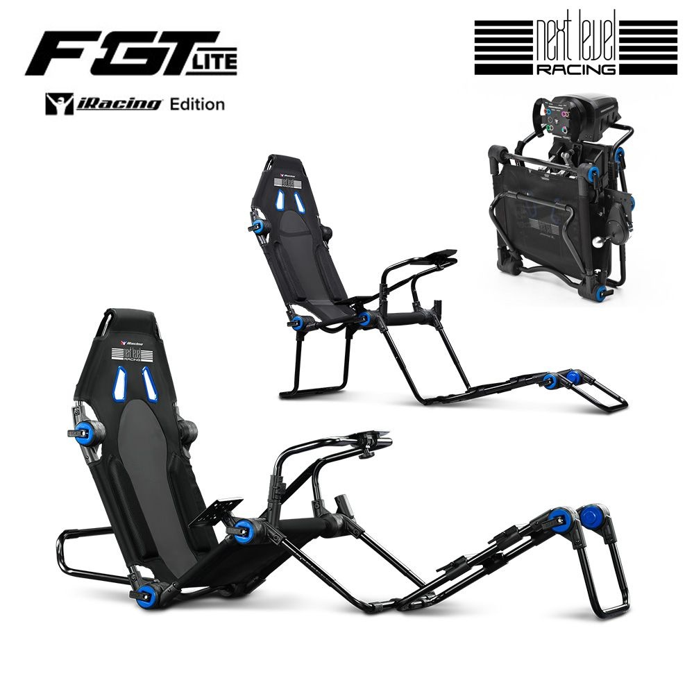 넥스트레벨레이싱 넥스트레벨 넥스트 레벨 레이싱 F-GT Lite Cockpit iRACING EDITION 접이식 레이싱휠 시트 스탠드(NLR-S025) PO