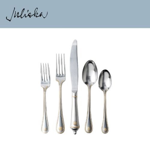 [해외] Juliska 베리앤뜨레드 Berry and Thread 5pc Setting - Bright Satin/ Gold (4인조 / 20p)