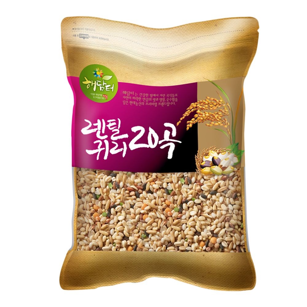 현대농산 렌틸콩 귀리혼합 20곡 5kg 혼합곡