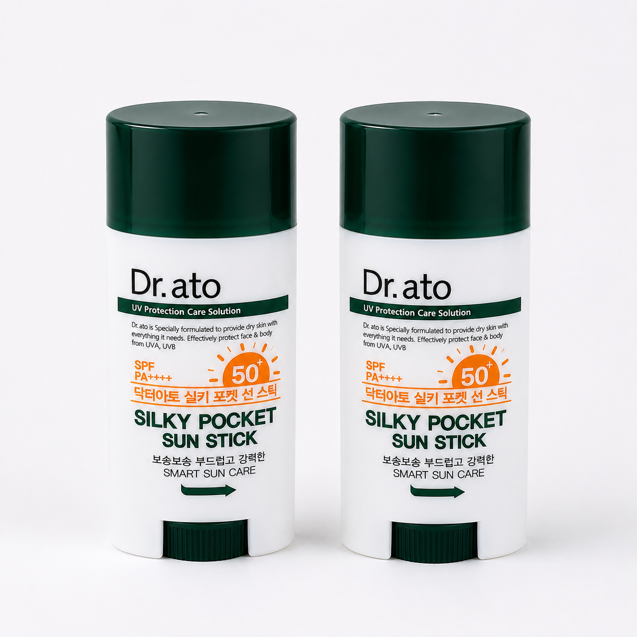 닥터아토 실키 포켓 선스틱 (SPF50+ PA++++) 17g 2개
