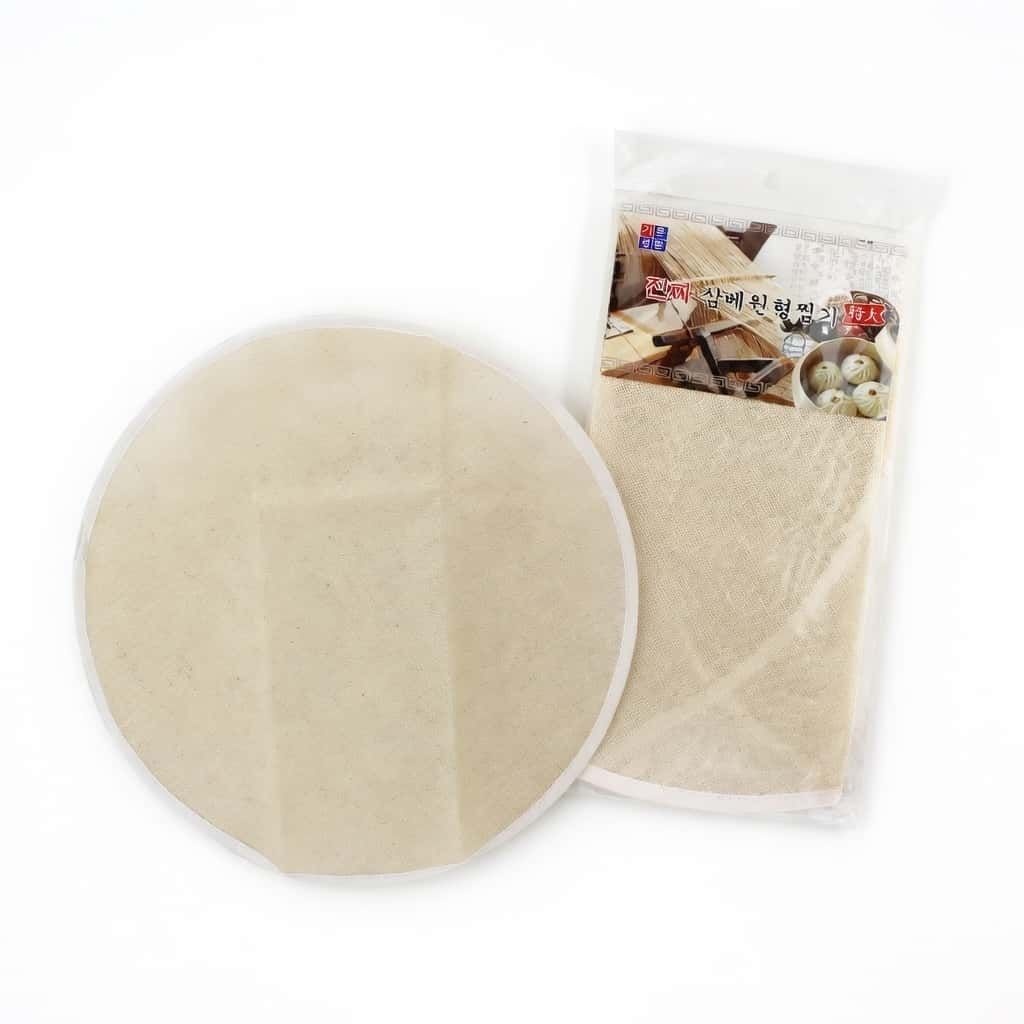 완자마켓 삼베 찜패드 원형 특대 45CM 깔개 찜시트 찜기패드 찜기시트 찜깔개