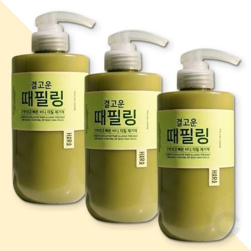 하라즈 결고운 때필링 각질 크렌징 케어 500ml 3개