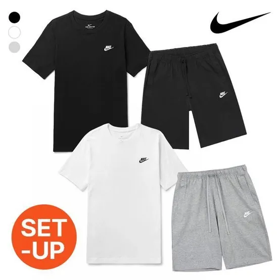 [하프클럽](SET)나이키 NSW 반팔티 + NSW 쇼츠 팬츠 반바지 세트