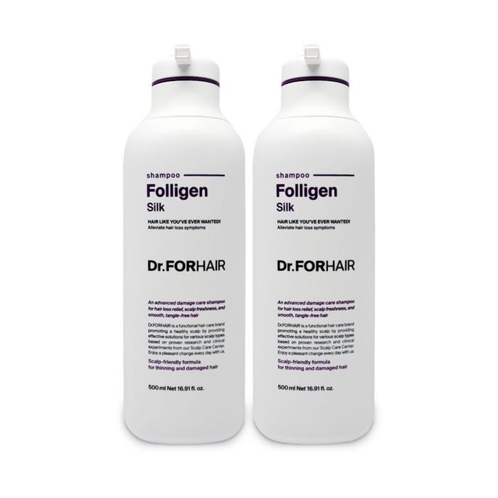 닥터포헤어 폴리젠 실크 샴푸 손상 모발용 500ml 2개 Ss
