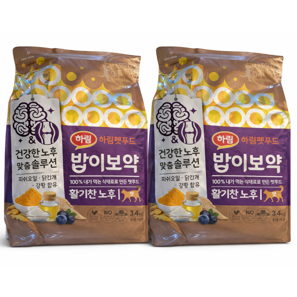 [오늘출발] 밥이보약 캣 활기찬노후 6.8kg (3.4kg X 2개)
