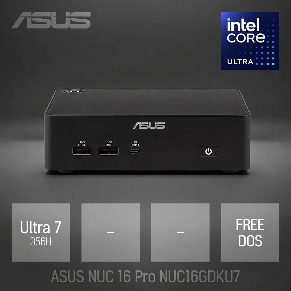 [오늘출발] ⓒ ASUS NUC 16 Pro NUC16GDKU7 [베어본] / 산업용 주식용 기업용 작고 가벼운 고성능 미니PC