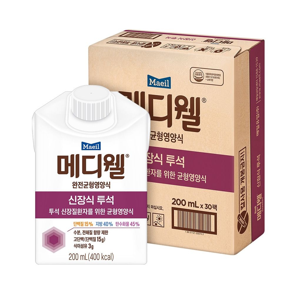 [롯데백화점] 매일 메디웰 신장식(투석) 200ml 30팩(1박스)