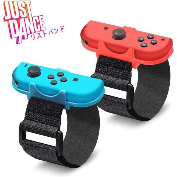 [해외] Just Dance 2024/2023/2022/Zumba de 대응 팔찌 Tomistan 컨트롤러 그립 【최신 개량 모델 2 in 1】 Switch joy-con 용 핸드 스트랩