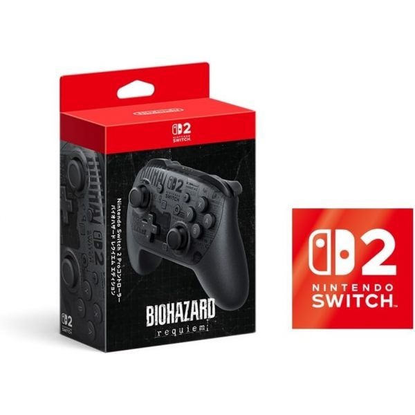 닌텐도 순정품Nintendo Switch 2 Pro 컨트롤러 바이오하자드 레퀴엠 에디션 Amazon.co.jp 한정특전 Nintendo 로고 디 (아마존 한정 있음)