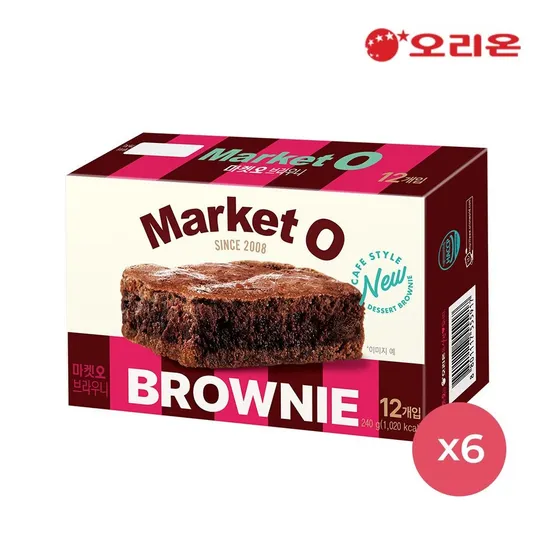 오리온 마켓오 리얼브라우니 12P(240g) x6개