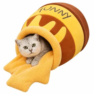 꿀단지 고양이 숨숨집 고양이집 방석 하우스 쿠션