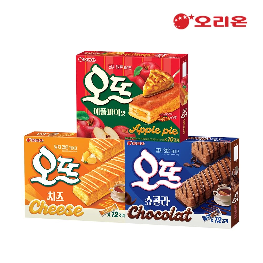 [롯데온] 오뜨 애플파이 10P + 쇼콜라 12P + 치즈 12P + 참붕어빵 12P