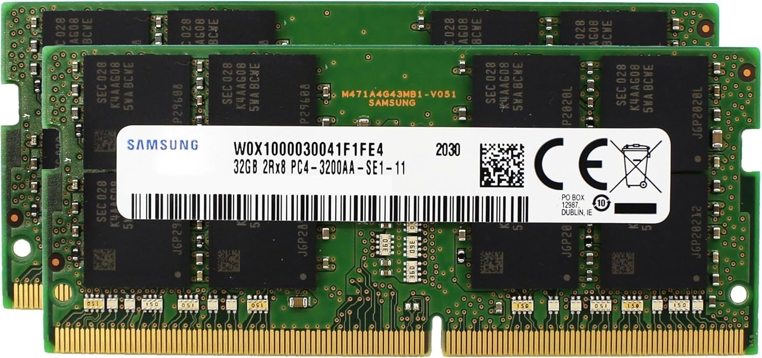 [해외] 삼성 DDR4 3200MHz 노트북 램 64GB (2x32GB) 관부가세포함