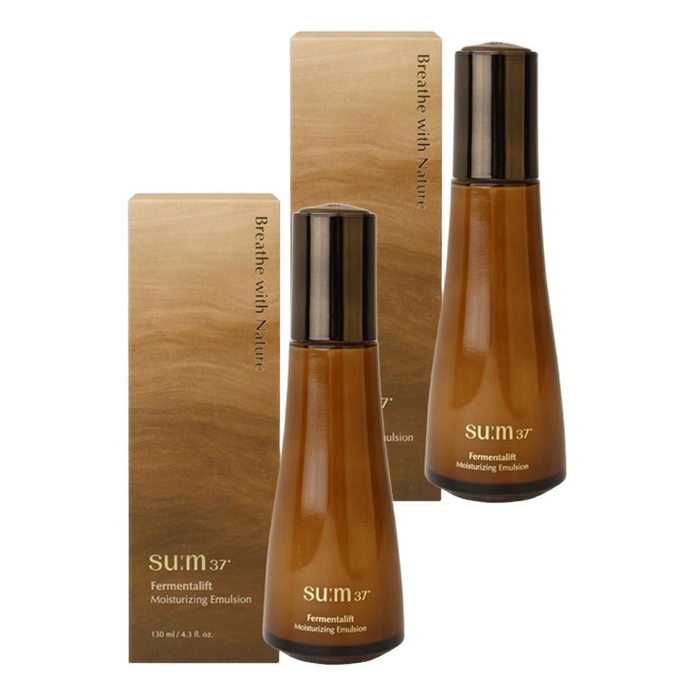 숨37 보습제 퍼멘타리프트 모이스처라이징 에멀전 130ml 2개 코스메틱 저자극 로션