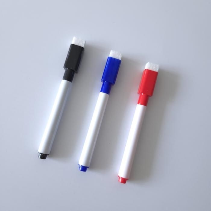 지우개 화이트 보드 마커펜 컬러 3color 블랙 블루 레드 휴대용