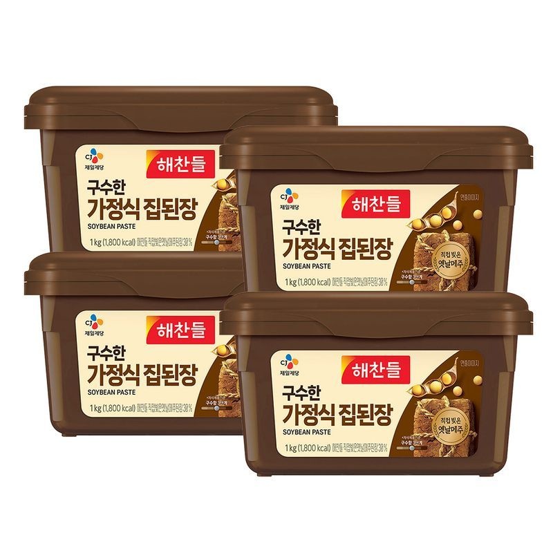 CJ제일제당 [CJ] 해찬들 구수한집된장 1kg x4개