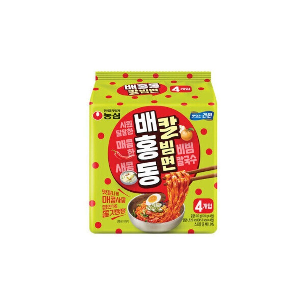 농심 배홍동 칼빔면 멀티128g 4개입 4개