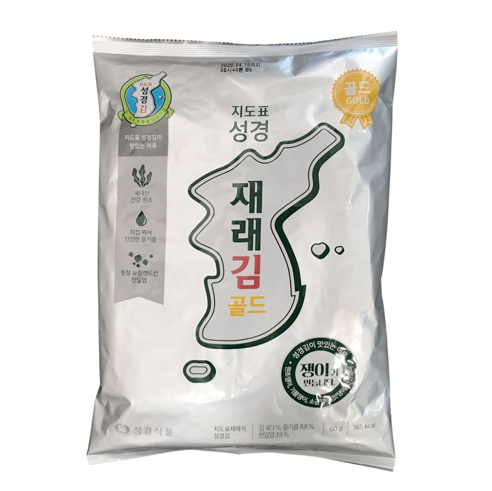 지도표성경김 재래식 골드 전장김 60gx20봉 (조미김)