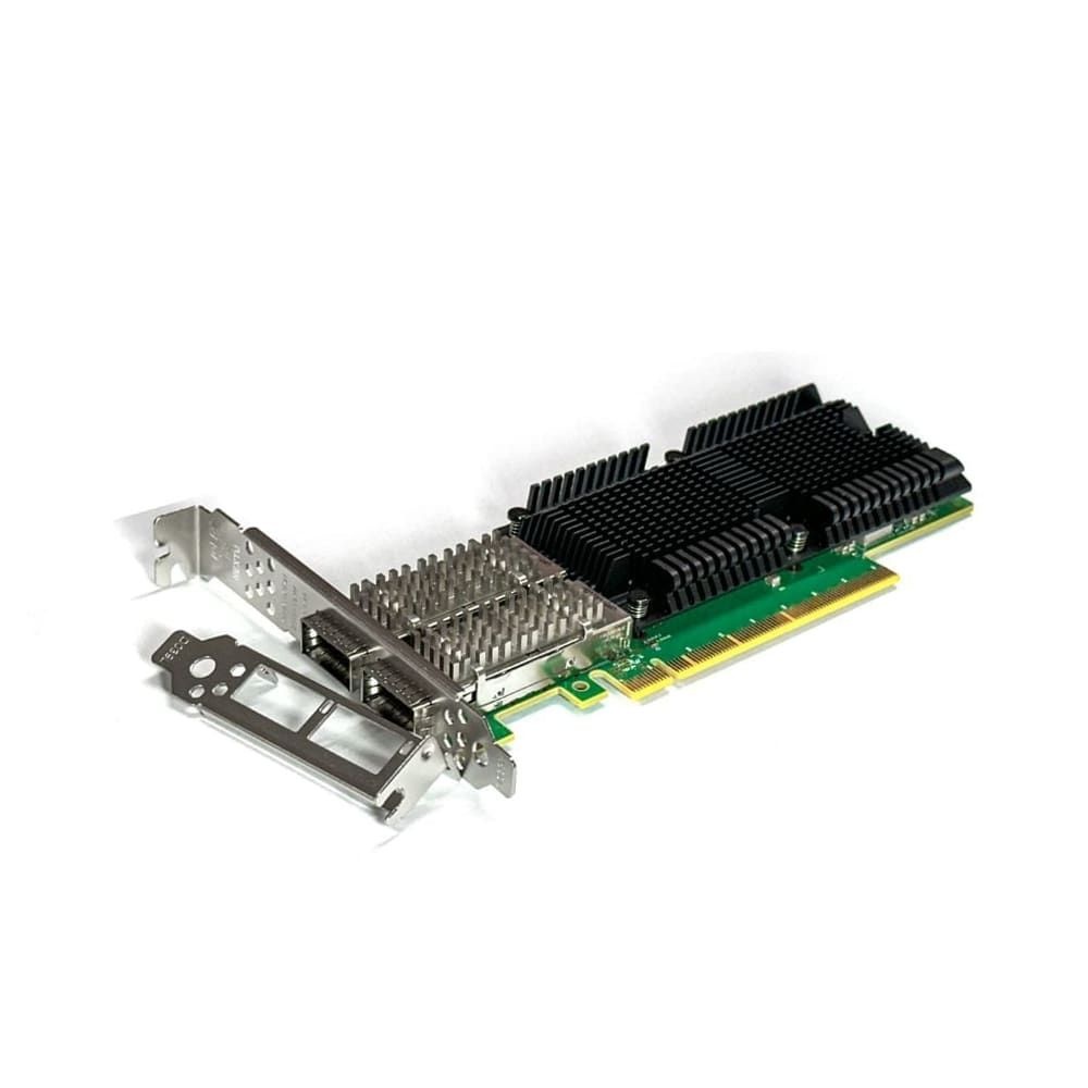 기가유선랜카드 서버용 듀얼포트 기가비트 랜카드 PCI-E RDMA SR-IOV 광패치코드 구리 PC 컴퓨터 이더넷 확장 QSFP28 10