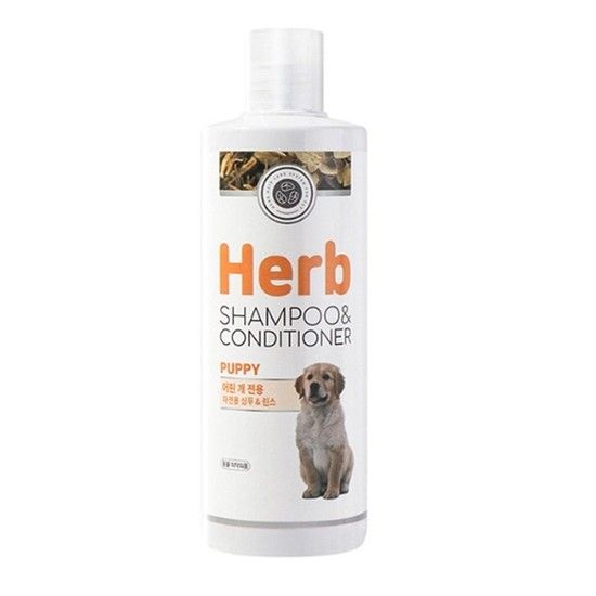 허브 샴푸린스 펫퍼스 어린개용 500ml 강아지 샴푸린스 샴푸 린스