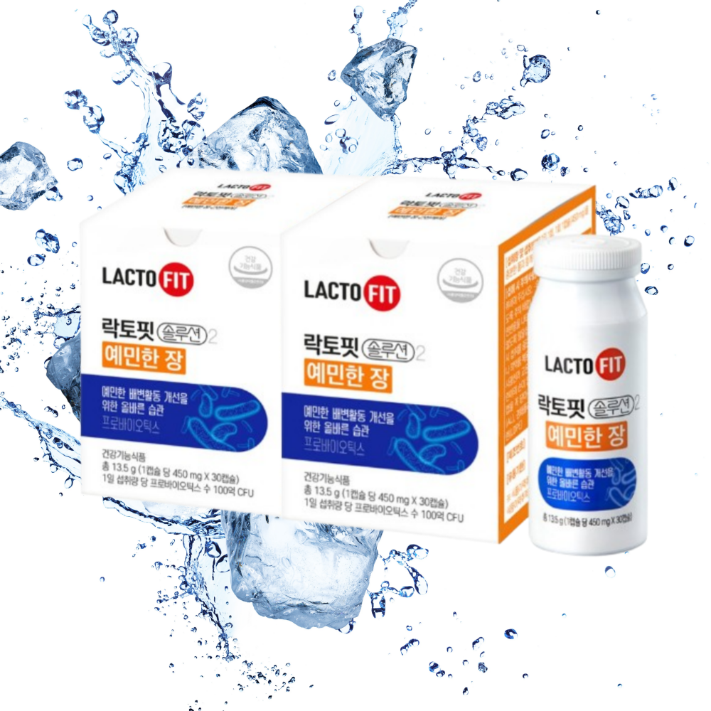 락토핏 솔루션2 예민한 장 450mg x 30캡슐 2박스
